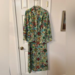 True Vintage R&K Knits Mid Mod sleeveless dress and long sleeve jacket.